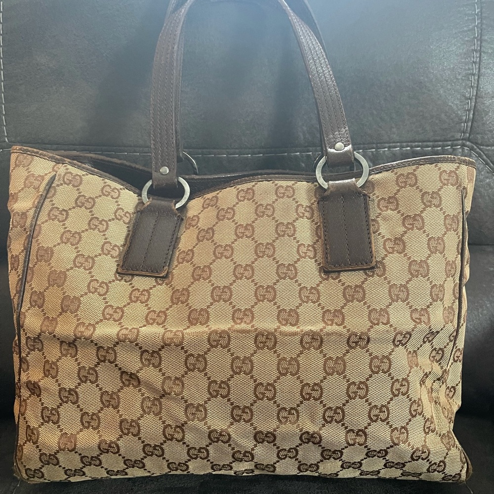 Gucci brown canvas